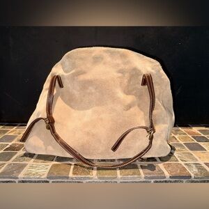 Tan Suede Handbag MAXX New York